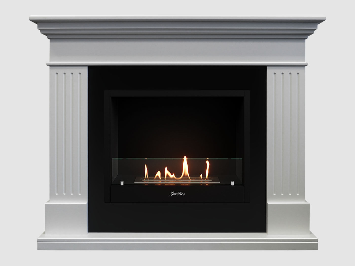 Каминный портал МДФ "Турин 1280" с биокамином Lux Fire "Фаер Бокс 1-30" (белый) Каминный портал МДФ "Турин 1280" с биокамином Lux Fire "Фаер Бокс 1-30" (белый) по цене 64 400 руб.