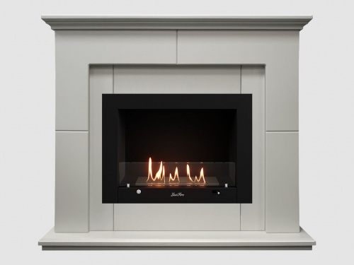 Каминный портал МДФ "Пьер 1300" с биокамином Lux Fire "Фаер Бокс 3-33" (белый) Каминный портал МДФ "Пьер 1300" с биокамином Lux Fire "Фаер Бокс 3-33" (белый)