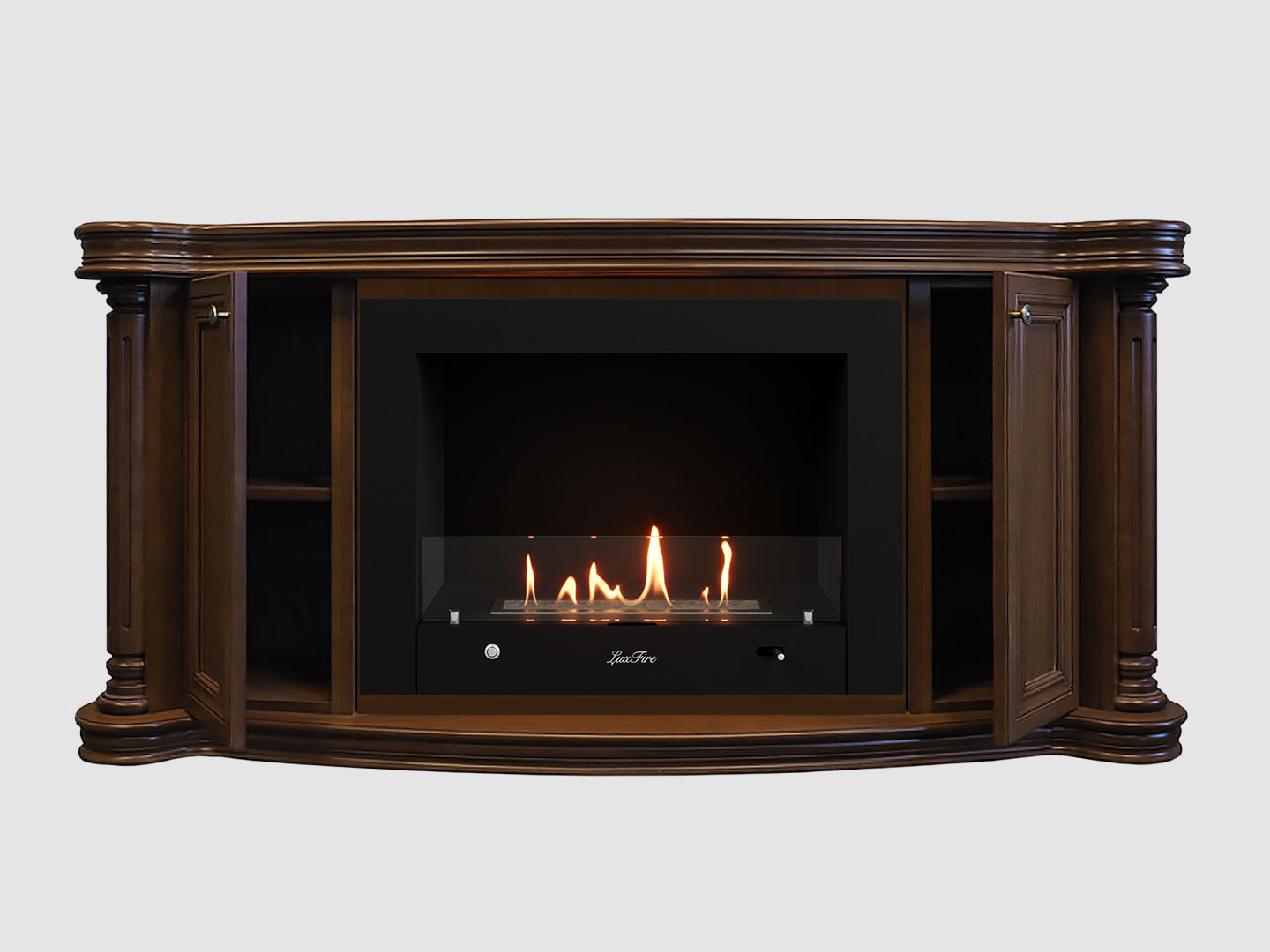 Каминный портал МДФ "Бетховен 1720" с биокамином Lux Fire "Фаер Бокс 4 - 33" (темный орех) Каминный портал МДФ "Бетховен 1720" с биокамином Lux Fire "Фаер Бокс 4 - 33" (темный орех) по цене 165 300 руб.