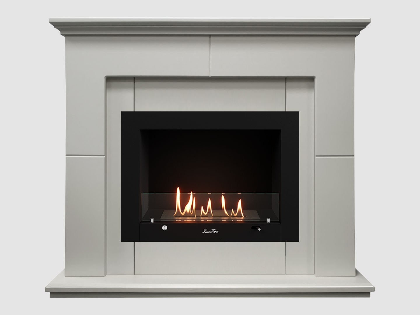 Каминный портал МДФ "Пьер 1300" с биокамином Lux Fire "Фаер Бокс 3-33" (белый) Каминный портал МДФ "Пьер 1300" с биокамином Lux Fire "Фаер Бокс 3-33" (белый) по цене 106 600 руб.