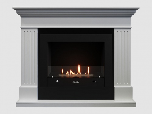 Каминный портал МДФ "Турин 1280" с биокамином Lux Fire "Фаер Бокс 4-25.5" (белый) Каминный портал МДФ "Турин 1280" с биокамином Lux Fire "Фаер Бокс 4-25.5" (белый)