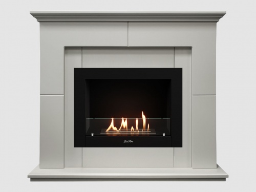 Каминный портал МДФ "Пьер 1200" с биокамином Lux Fire "Фаер Бокс 2-30" (белый) Каминный портал МДФ "Пьер 1200" с биокамином Lux Fire "Фаер Бокс 2-30" (белый)