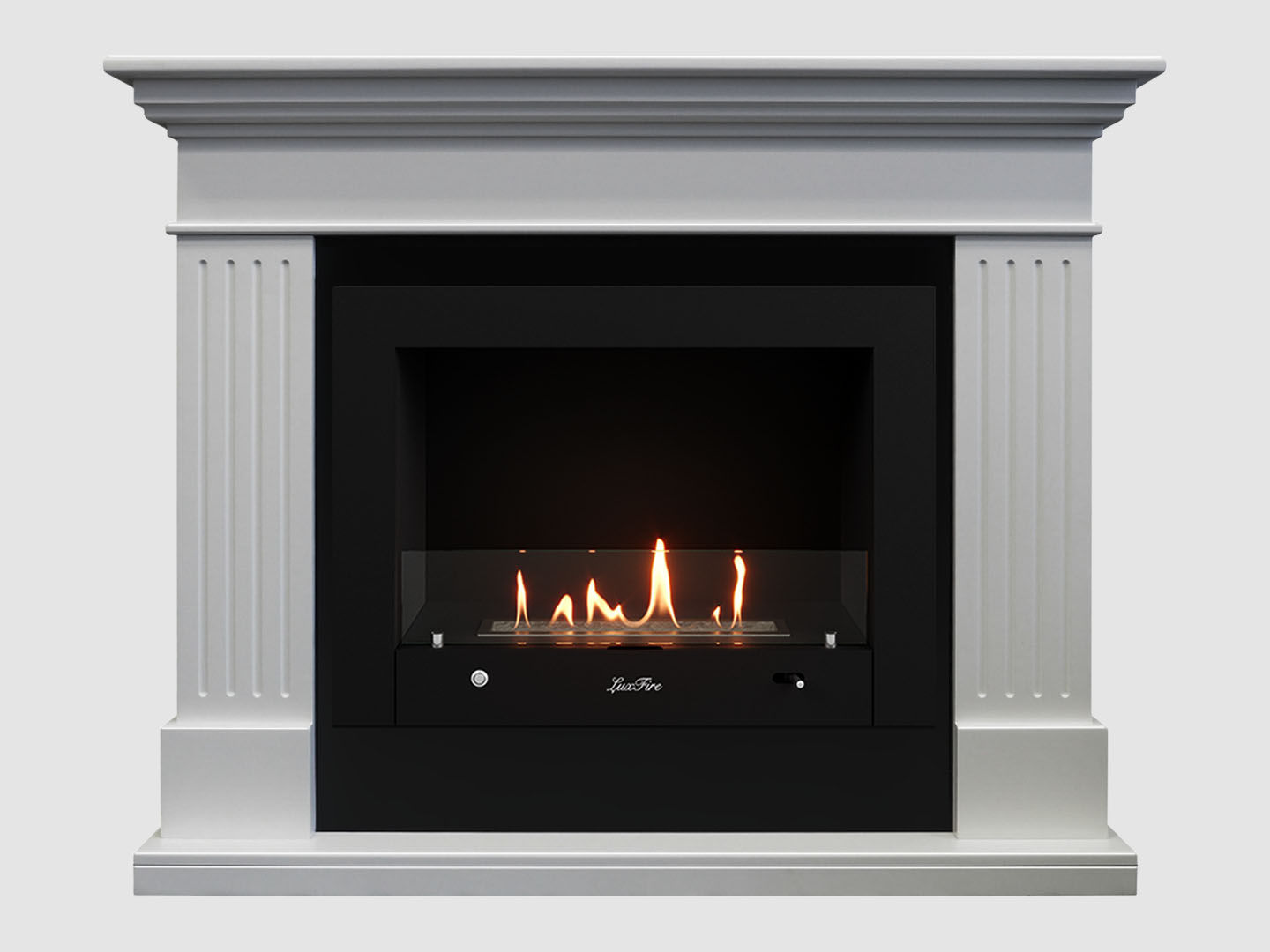 Каминный портал МДФ "Турин 1280" с биокамином Lux Fire "Фаер Бокс 4-25.5" (белый) Каминный портал МДФ "Турин 1280" с биокамином Lux Fire "Фаер Бокс 4-25.5" (белый) по цене 109 900 руб.