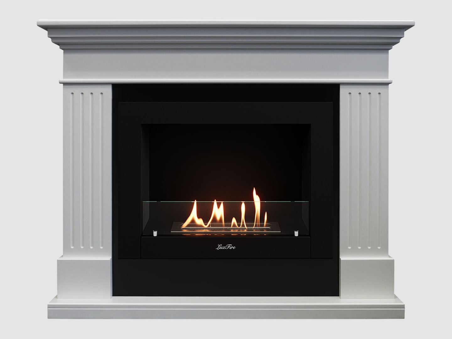 Каминный портал МДФ "Турин 1280" с биокамином Lux Fire "Фаер Бокс 2-25.5" (белый) Каминный портал МДФ "Турин 1280" с биокамином Lux Fire "Фаер Бокс 2-25.5" (белый) по цене 67 100 руб.