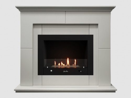 Каминный портал МДФ "Пьер 1200" с биокамином Lux Fire "Фаер Бокс 4-30" (белый) Каминный портал МДФ "Пьер 1200" с биокамином Lux Fire "Фаер Бокс 4-30" (белый)