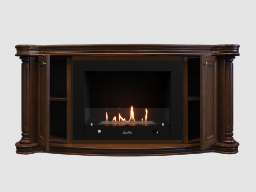 Каминный портал МДФ "Бетховен 1720" с биокамином Lux Fire "Фаер Бокс 4 - 33" (темный орех) Каминный портал МДФ "Бетховен 1720" с биокамином Lux Fire "Фаер Бокс 4 - 33" (темный орех)