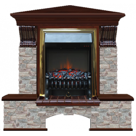 Бостон К Грот цветной угловой (красное дерево)+Fobos Brass Бостон К Грот цветной угловой (красное дерево)+Fobos Brass