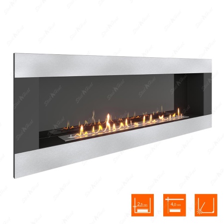 Биокамин SteelHeat GRAND-H 1800 стемалит по цене 77 400 руб.