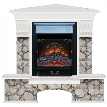 Бостон К Карелия угловой (белый)+Majestic Black