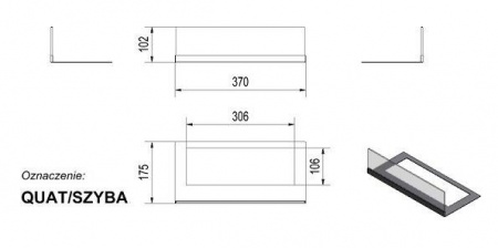 Стекло декоративное для биокамина QUAT Стекло декоративное для биокамина QUAT по цене €122