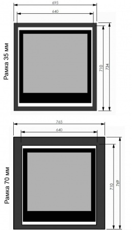 Газовый камин BellFires Unica 75